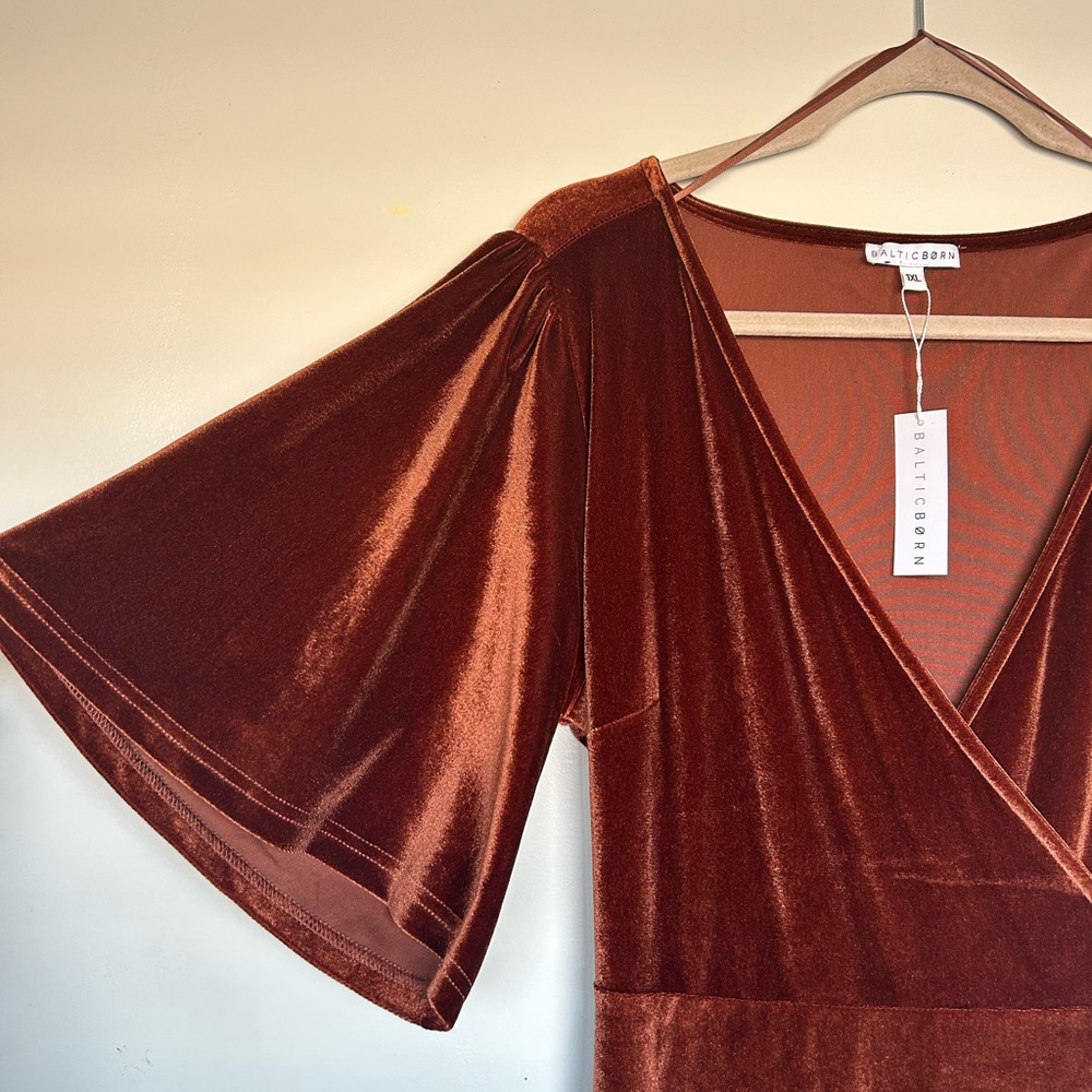 Baltic Born Velvet Wrap Dress